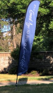 It's a good age to live a great life banner flag