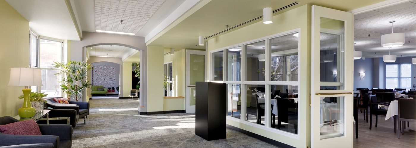 Rosepointe Independent Senior living Lobby view