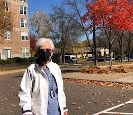 Jule with pendant (2) (1) Resident wearing an Emergency Response device